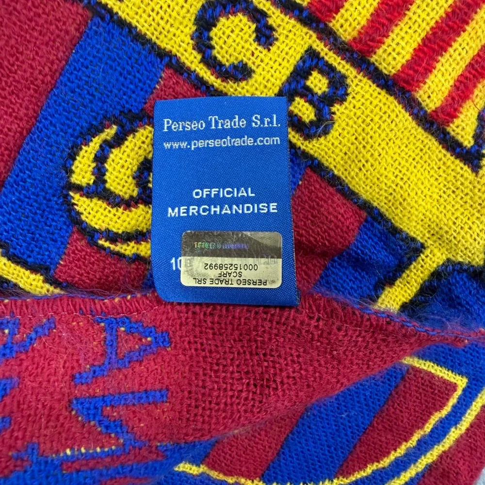 FC Barcelona Official Scarf Blaugrana Red Blue Knit Soccer Fan Perseo Trade‎